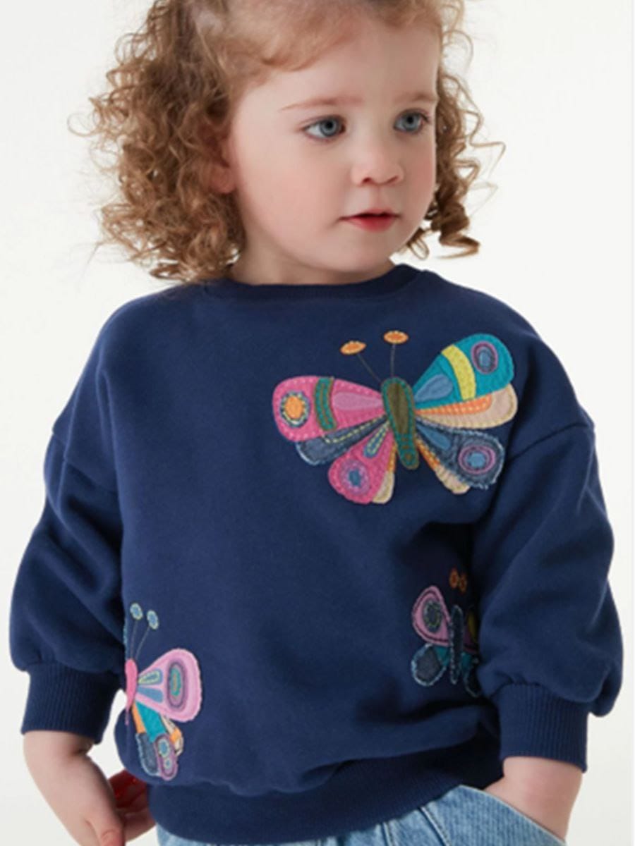 Cotton 100% Sweater Butterfly Design