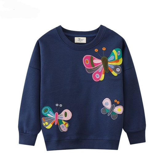 Cotton 100% Sweater Butterfly Design