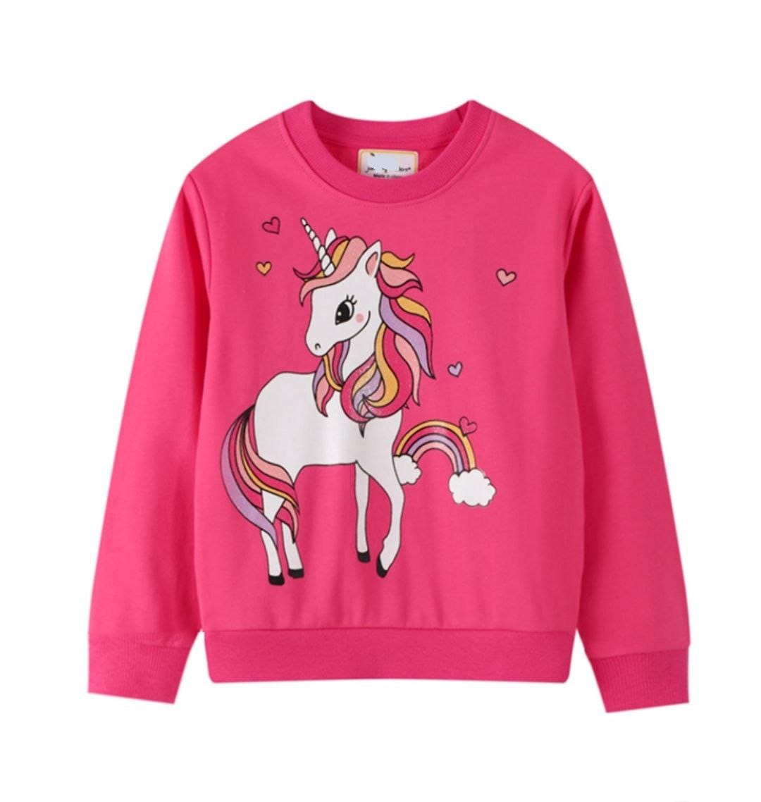 Cotton 100% Sweater Unicorn Design