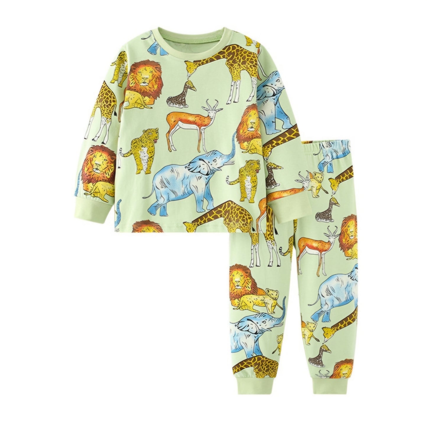 Pijama For Boys Cotton 100% Zoo Size 5-8y