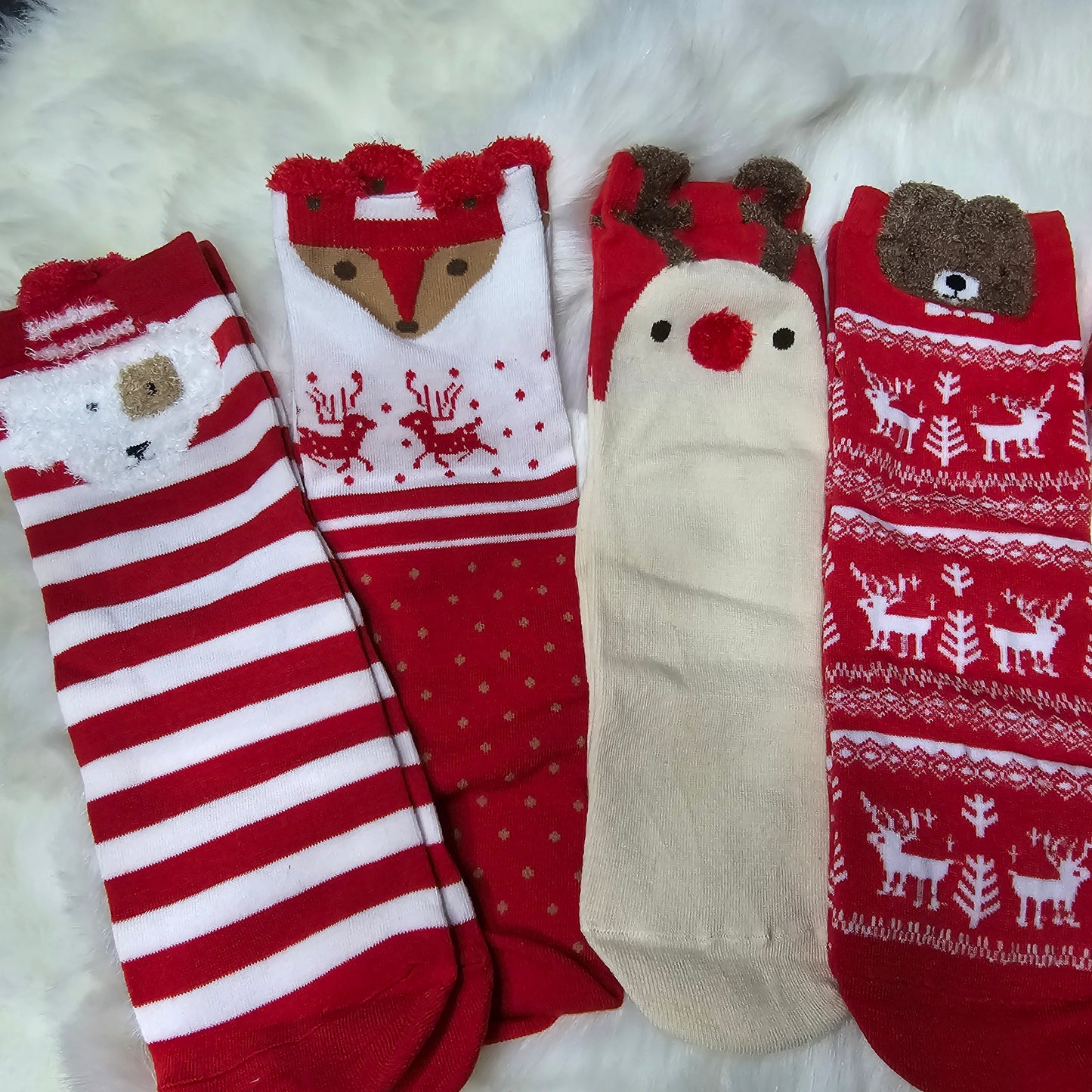 Christmas Gift Pack 4pcs Socks 35-39