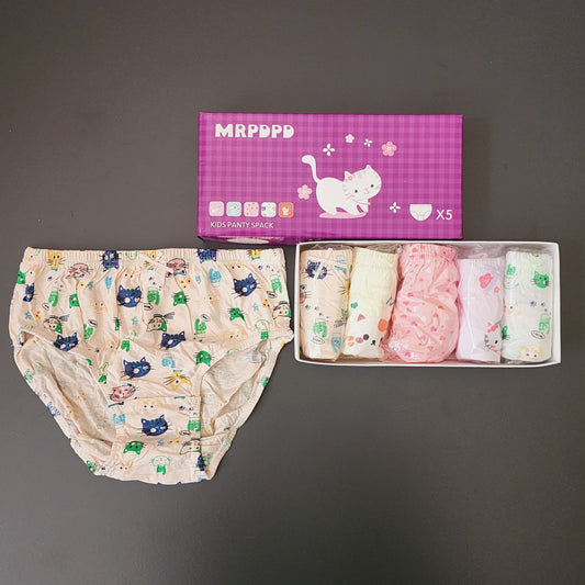 Girls Underwear Cotton 100% 5 pcs