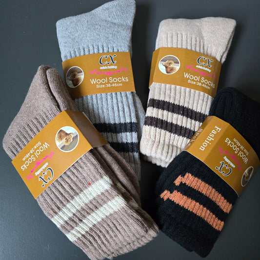 Warm Winter High Socks One  Size 36-42