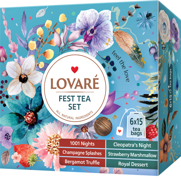 Lovaré Big Tea Sets 80 Tea Bags