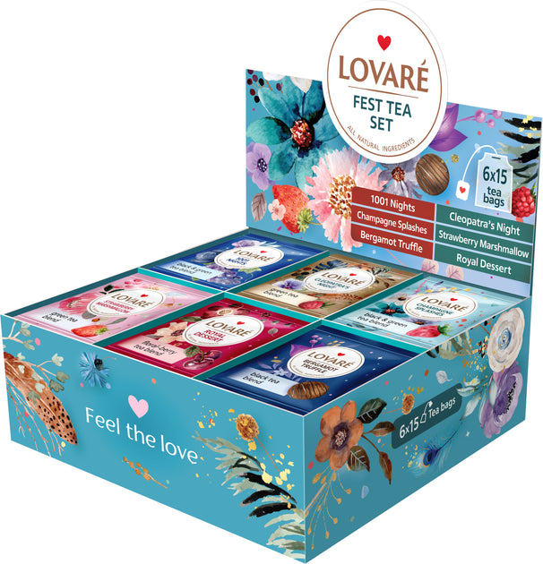 Lovaré Big Tea Sets 80 Tea Bags