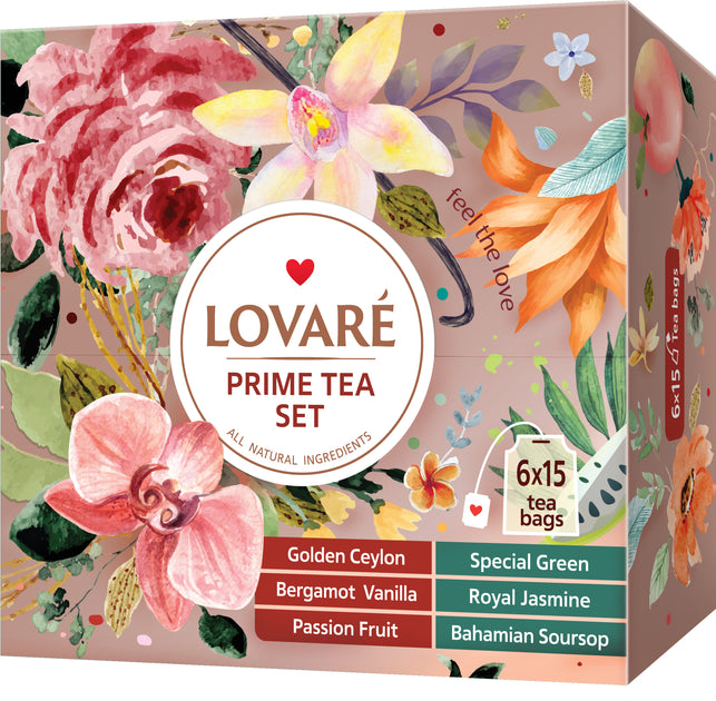 Lovaré Big Tea Sets 80 Tea Bags