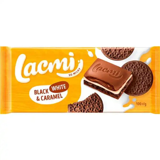 Roshen Lacmi Black White & Caramel 100gr