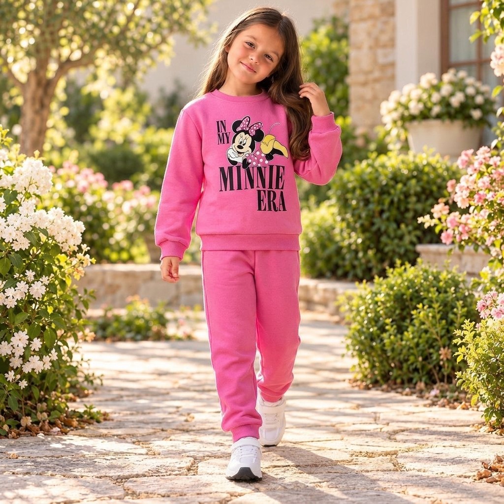 Kids’ Minnie Mouse Light Fleece Outfit Set / 8–9Y