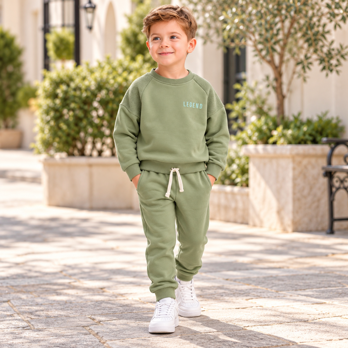 Warm Fleece Boys’ Outfit / 5–7Y