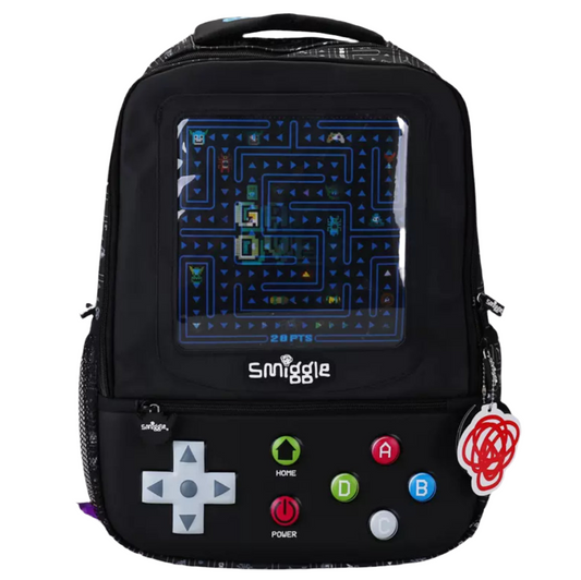 Smiggle Wonder  Backpack School Bags High Quality For Boys With Game Design 43cm