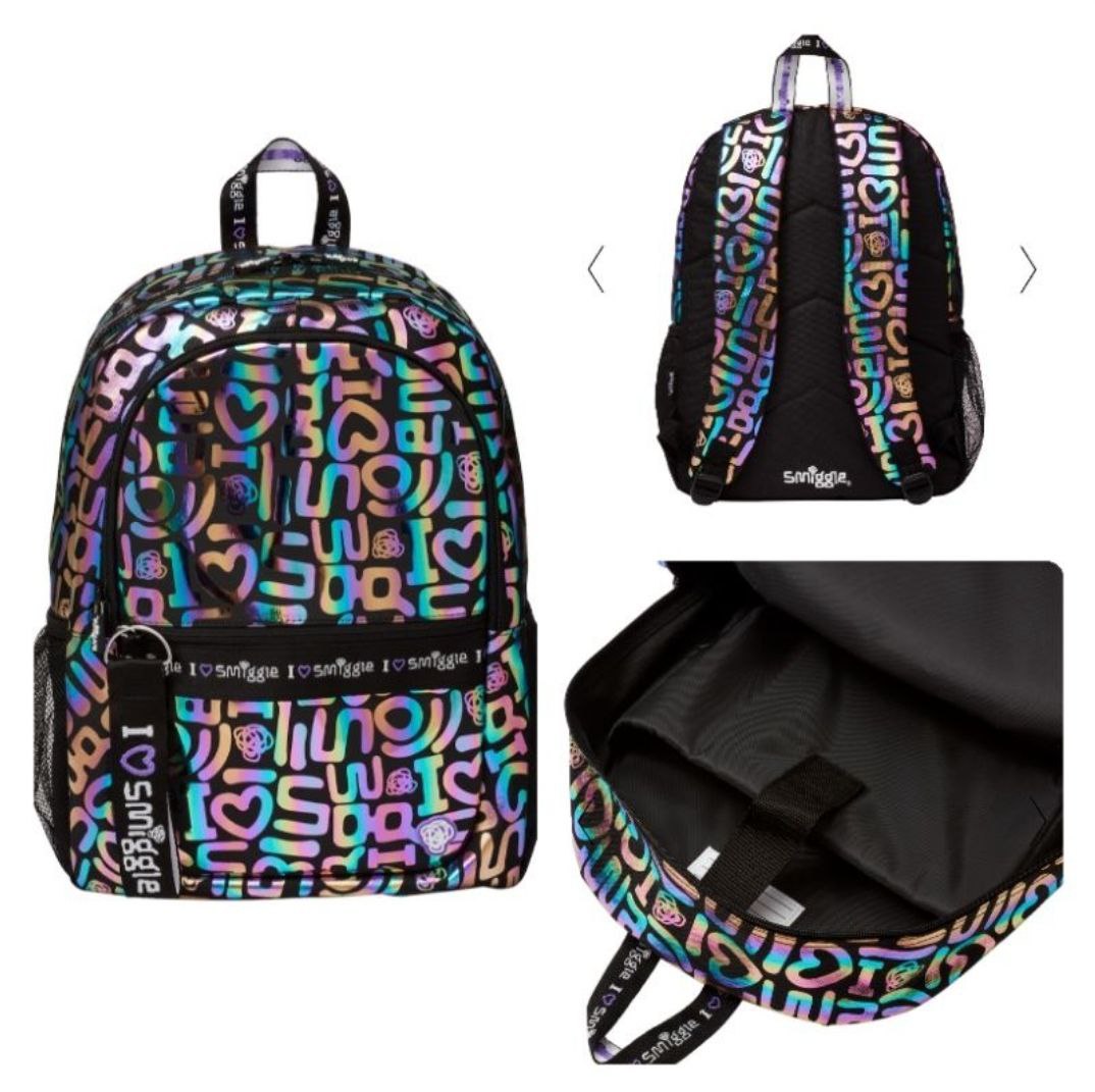 Smiggle Backpack Letters Design