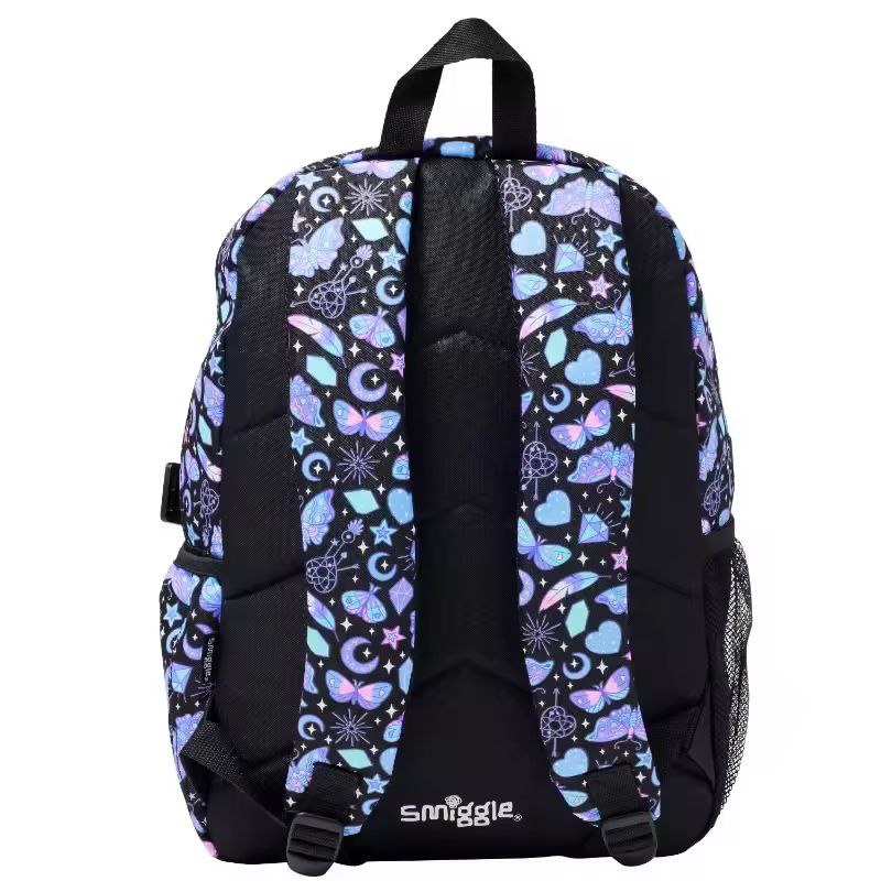 Smiggle Backpack Purple Butterfly Design