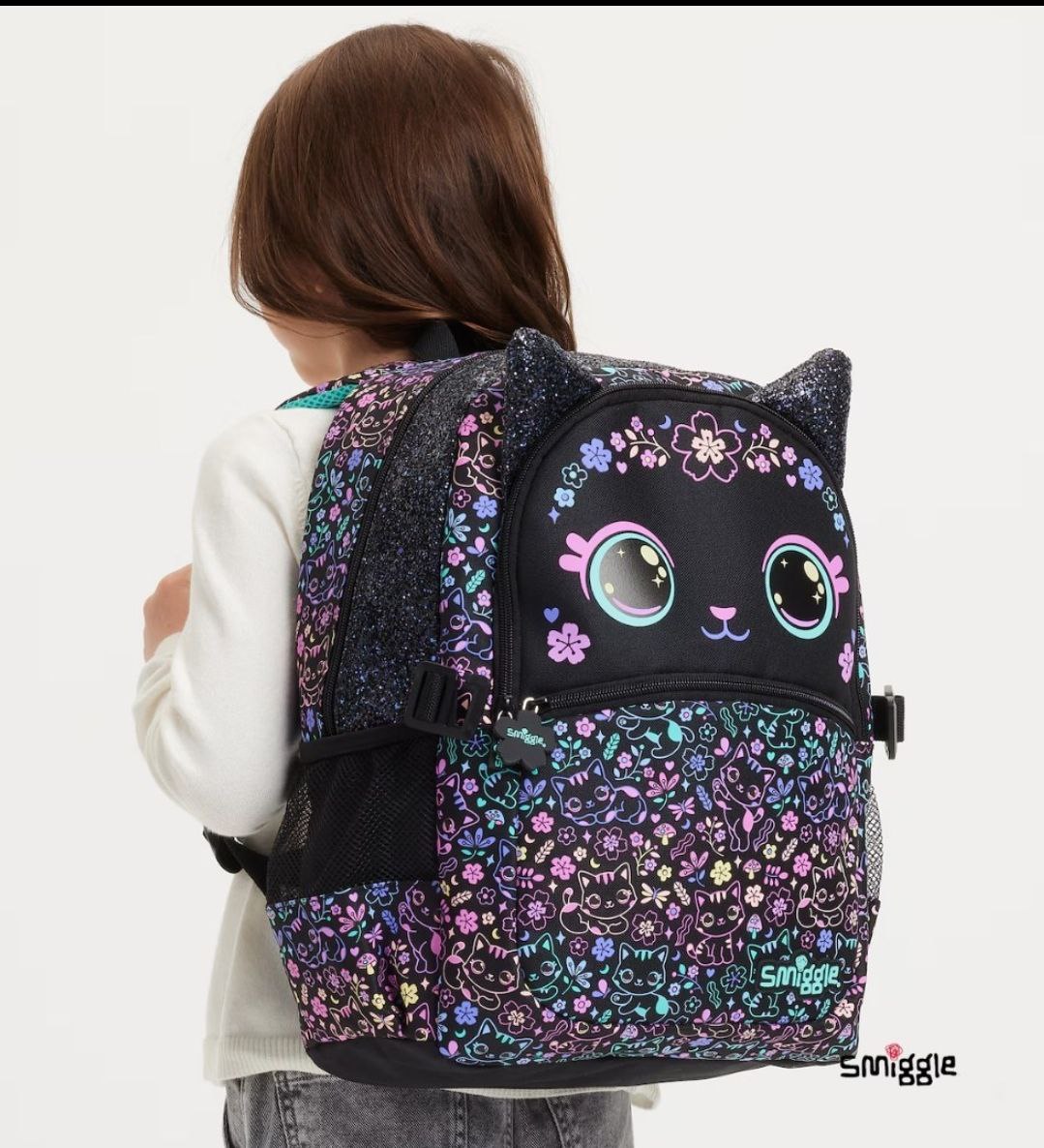 Smiggle Backpack Cat Design 42cm G1-G3
