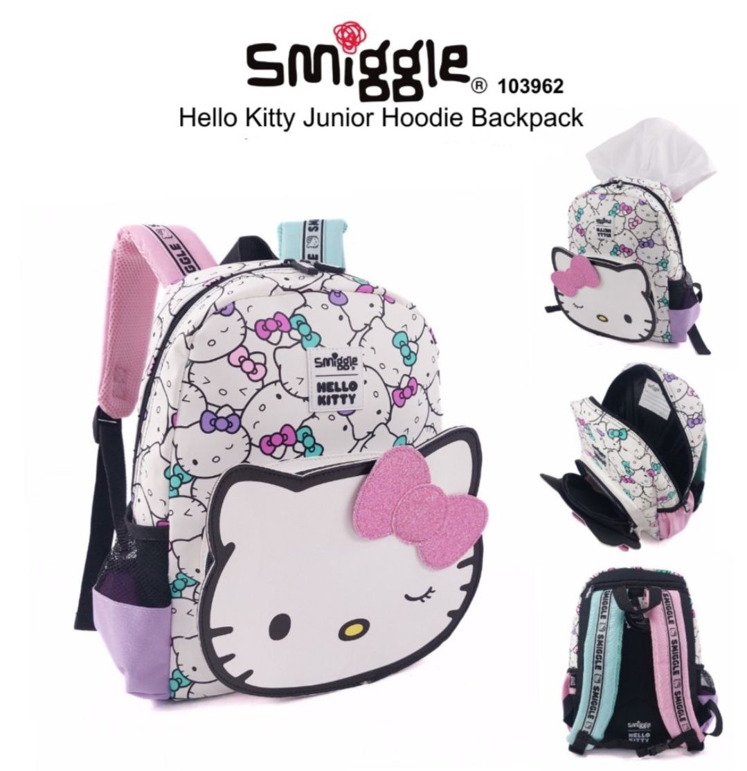 Smiggle Small Backpack Hello Kitty Design 38cm KG1-KG3