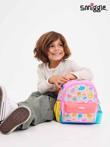 Smiggle Small Backpack Rainbow Design 26cm