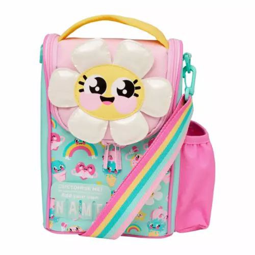 Smiggle Lunch Bag | Shoulder Straps | Flower Rainbow | 26×18×12cm