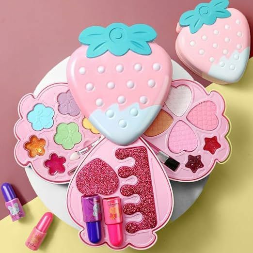 Sweet Strawberry Makeup Toy Set For  Kids
