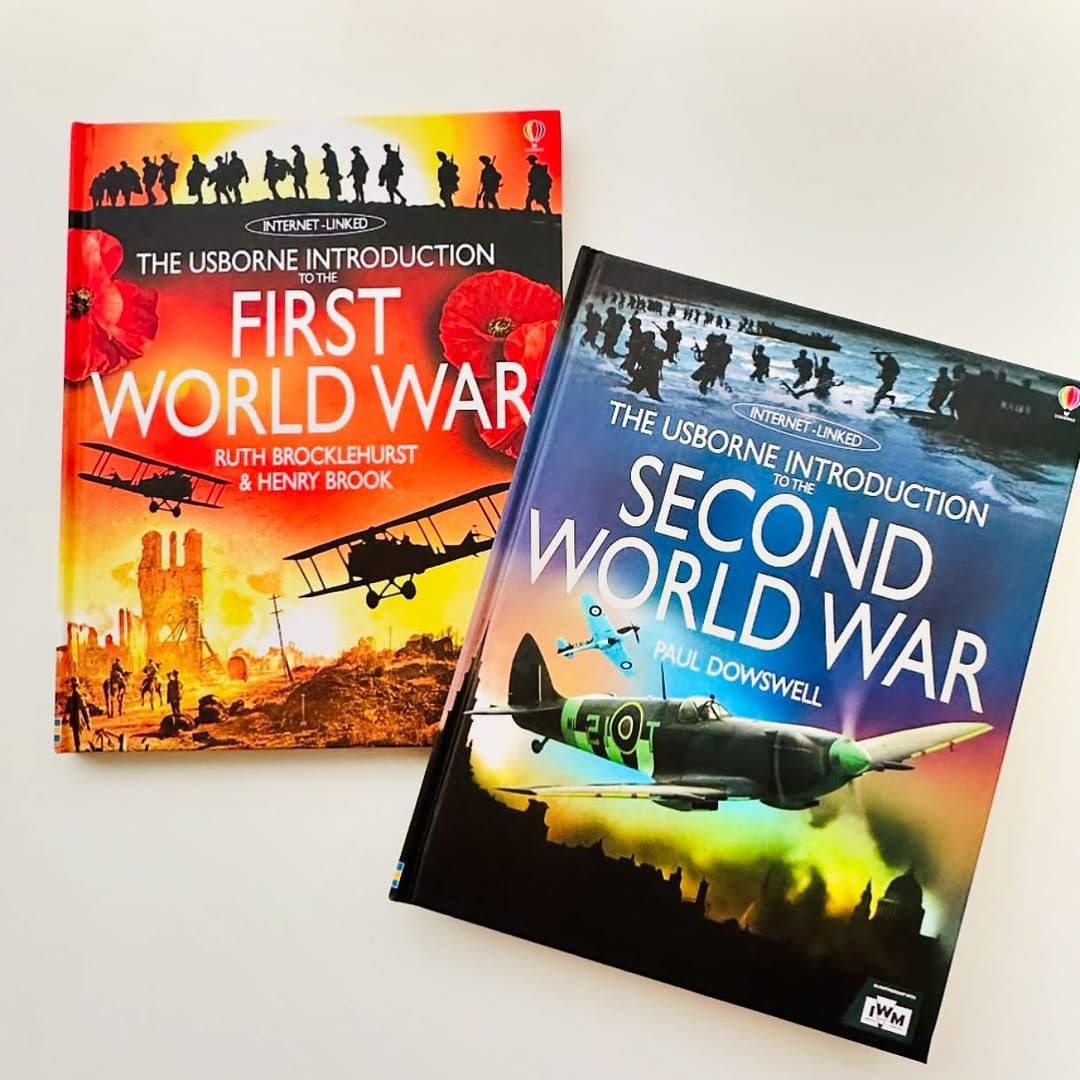 The Usborne Introduction To The First & Second World War 2 Books Set | Hard Cover | 7+