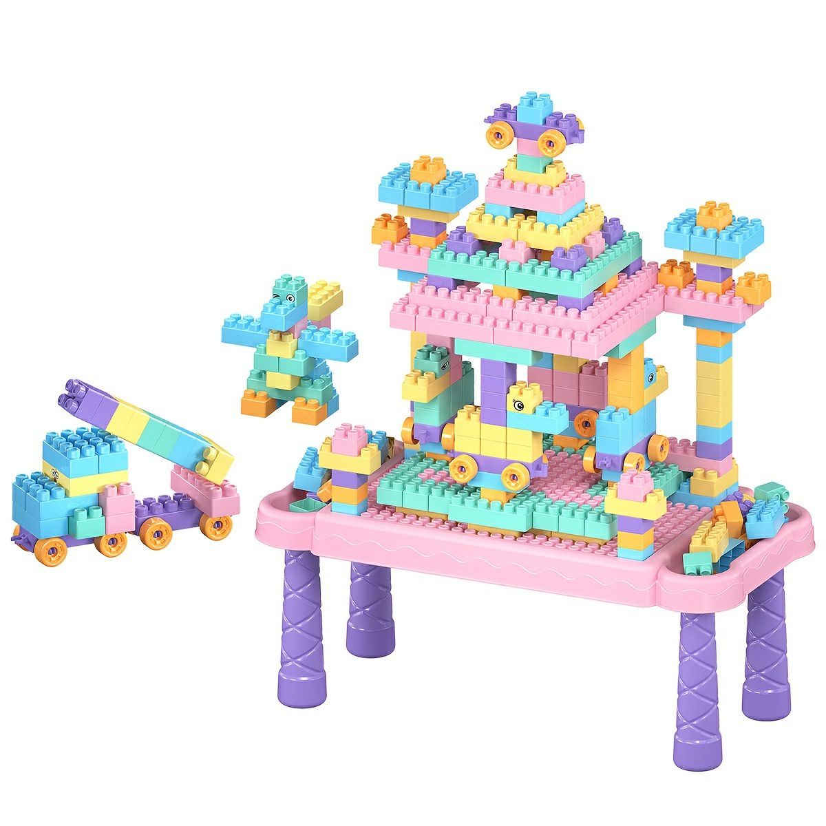 Building Block Table Funny & Educational 268 Pcs