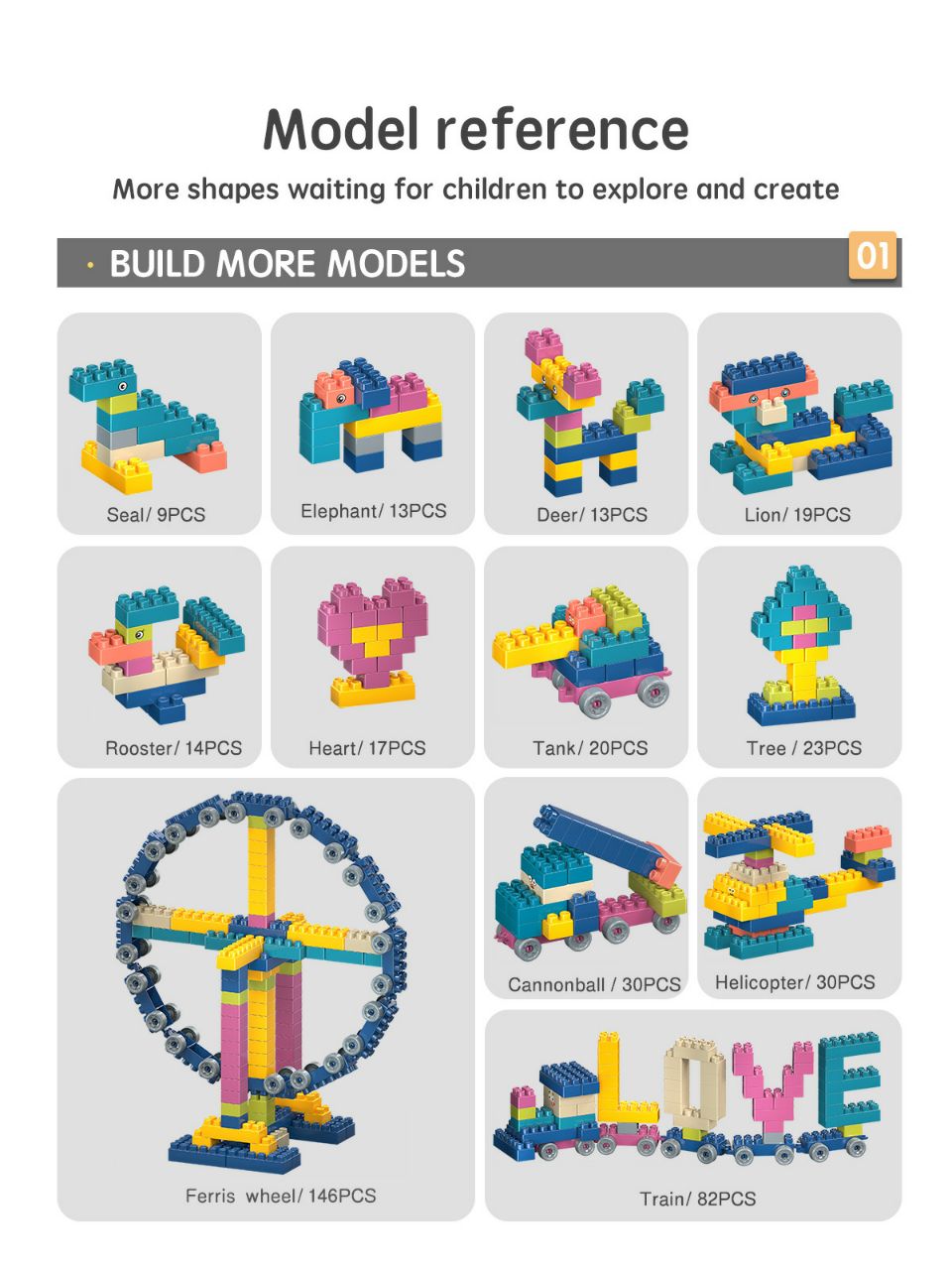 Diy Blocks Basket Explorer Series 130 pcs