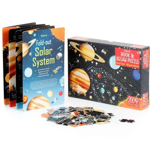 Usborne Book & Jigsaw Puzzle Solar System 200 Pcs