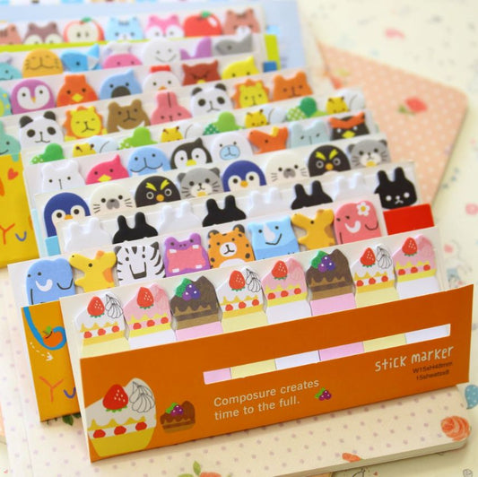 Stick Marker Random Animals design 6 Pcs