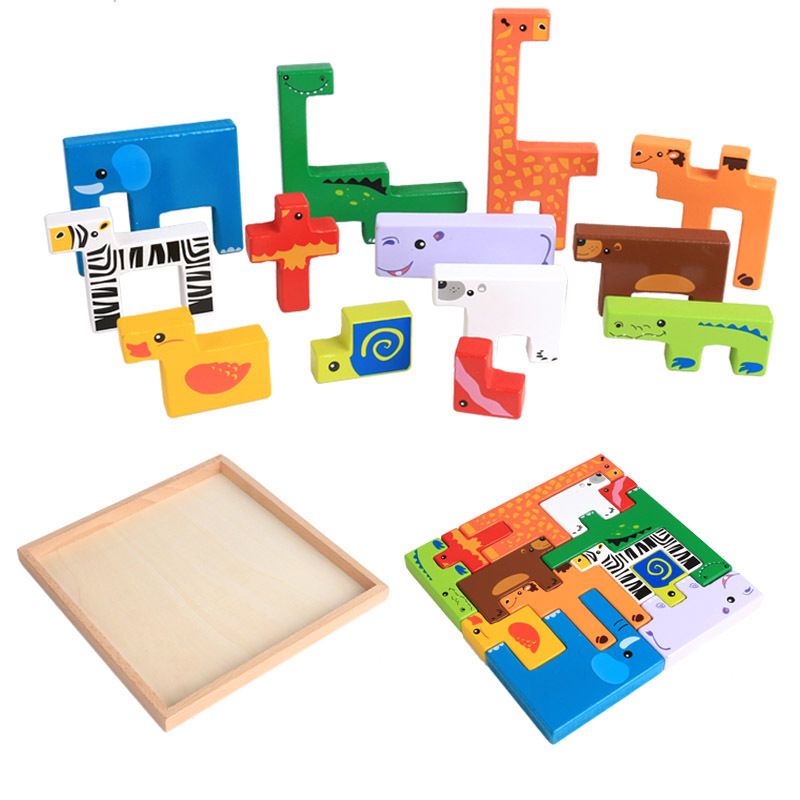 Creative 3D Animal Building Blocks Toy For Kids