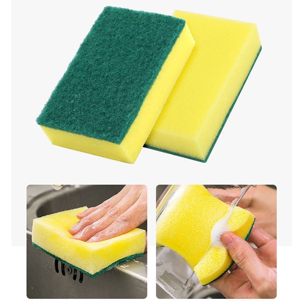 Multi Use Sponge For Cleaning And Washing 4 Pc