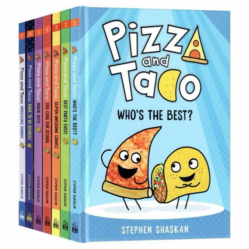 Pizza And Taco 8 Books Set By Stephen Shaskan Hard Cover