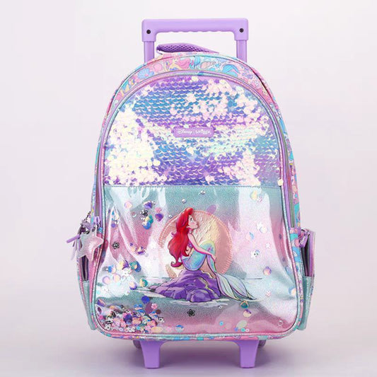Smiggle Backpack With Wheels Mermaid Design
