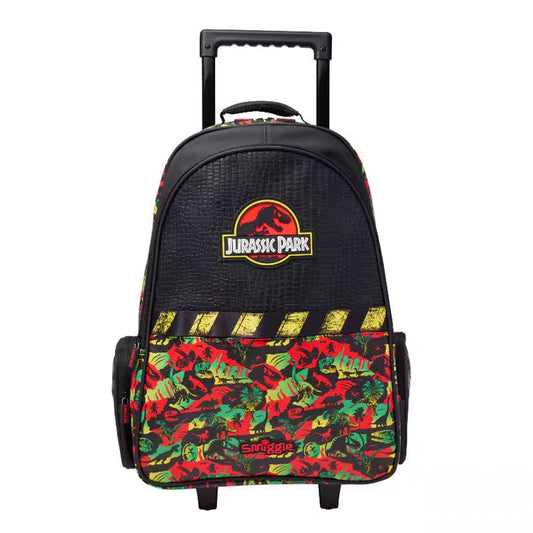 Smiggle Backpack With Wheels Jurassic Park Design