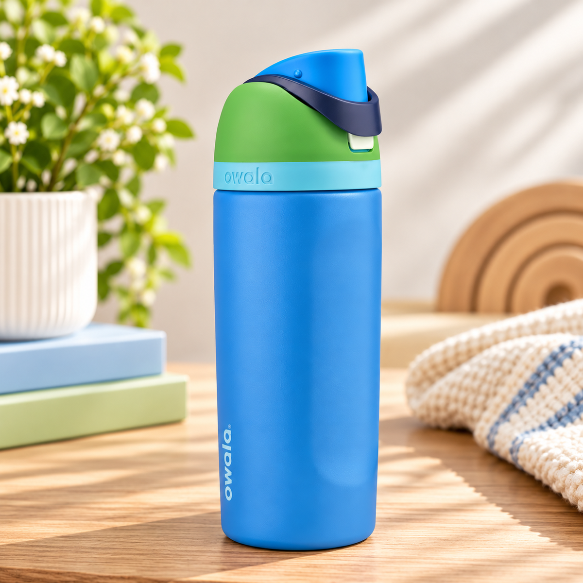 Owala Stainless Steel FreeSip Leak-proof | Electric Blue | 16oz | 480ml