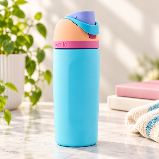 Owala Stainless Steel FreeSip Leak-proof | Pastel Aqua | 16oz | 480ml