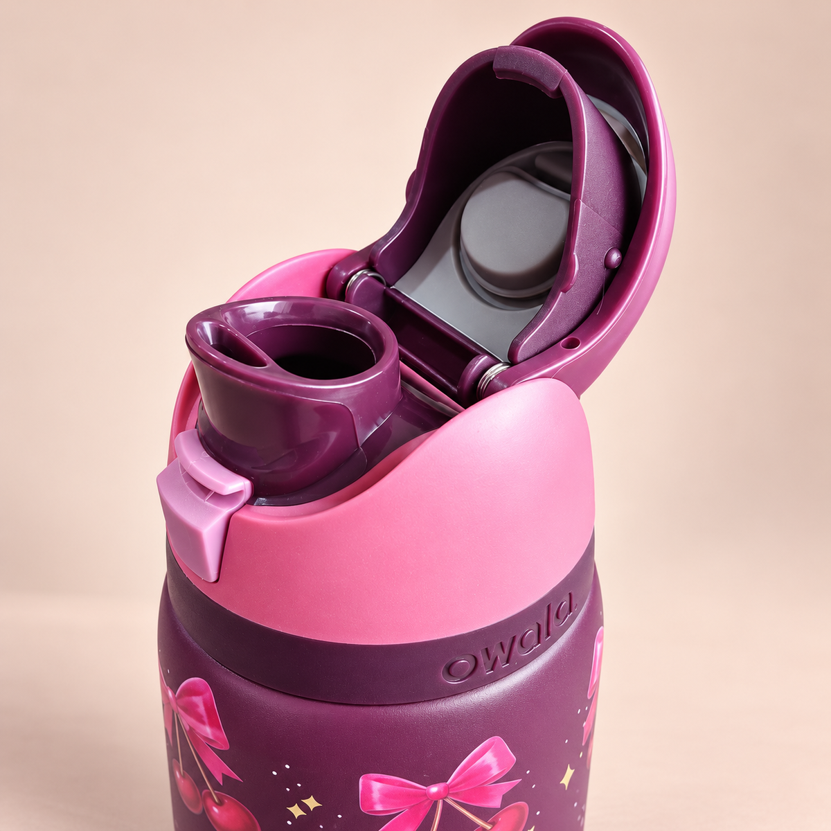 Owala Bottle Stainless Steel FreeSip Leak-proof | Bows Cherry | 32oz | 950ml