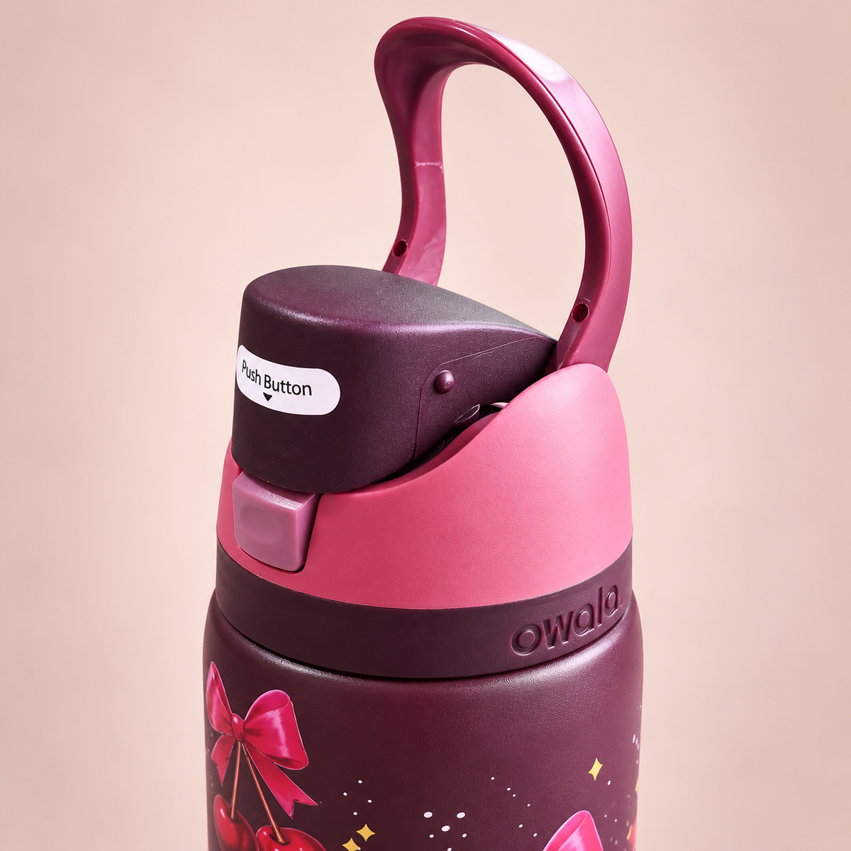 Owala Bottle Stainless Steel FreeSip Leak-proof | Bows Cherry | 32oz | 950ml