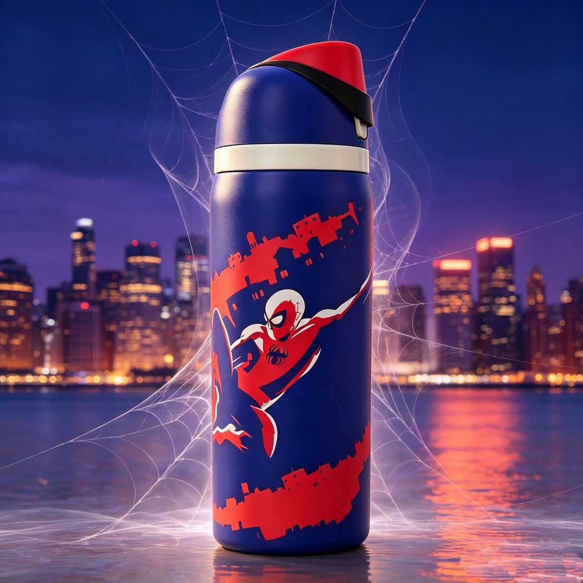 Owala Stainless Steel FreeSip Leak-proof | Spider-Man Swing Of Things | 24-32oz | 710-950ml