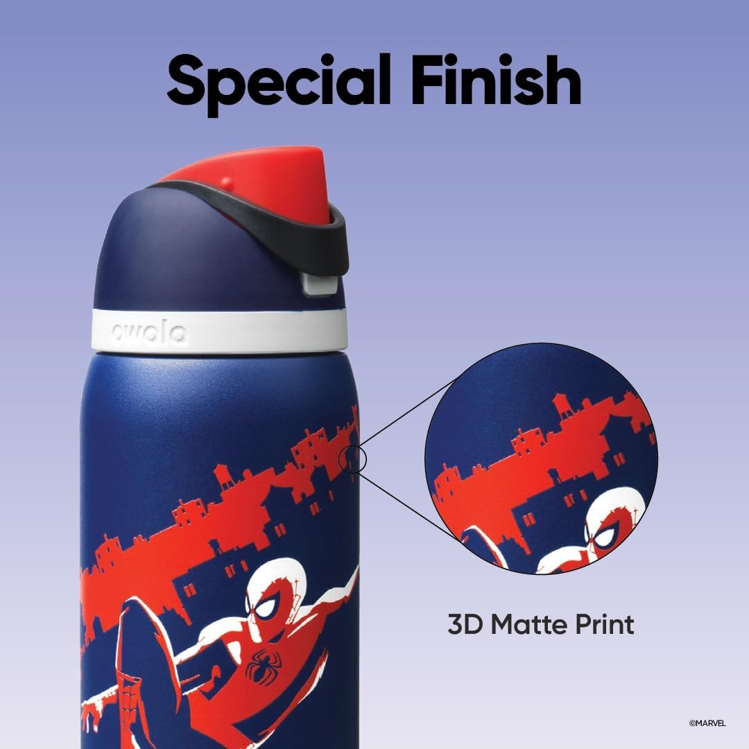 Owala Stainless Steel FreeSip Leak-proof | Spider-Man Swing Of Things | 24-32oz | 710-950ml