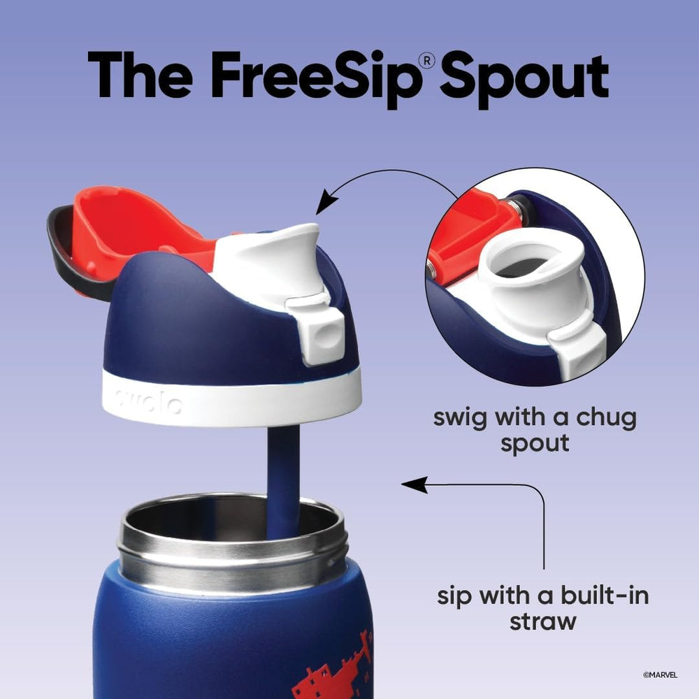 Owala Stainless Steel FreeSip Leak-proof | Spider-Man Swing Of Things | 24-32oz | 710-950ml