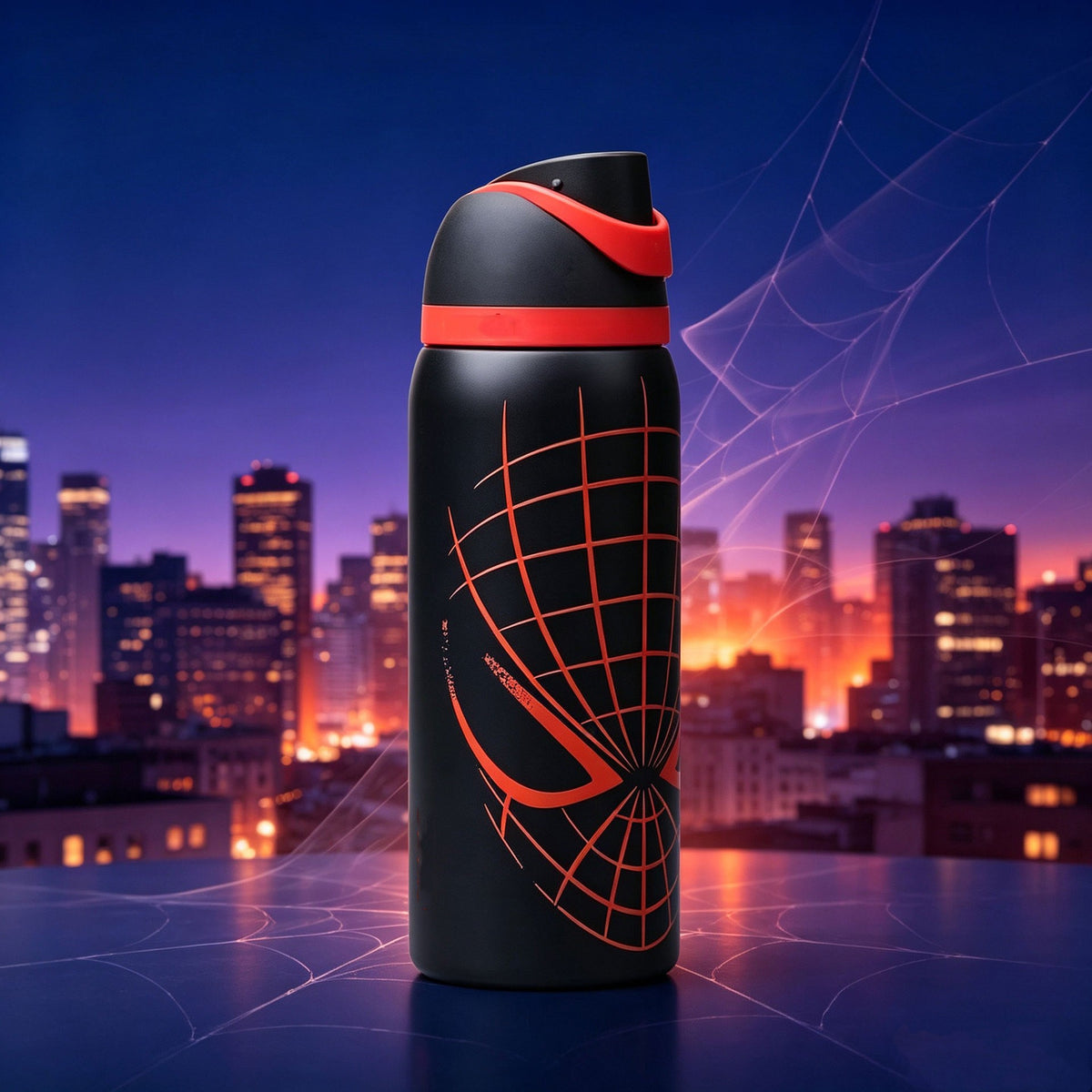 Owala Stainless Steel FreeSip Leak-proof | Spider-Man Night Watch | 24-32oz | 710-950ml