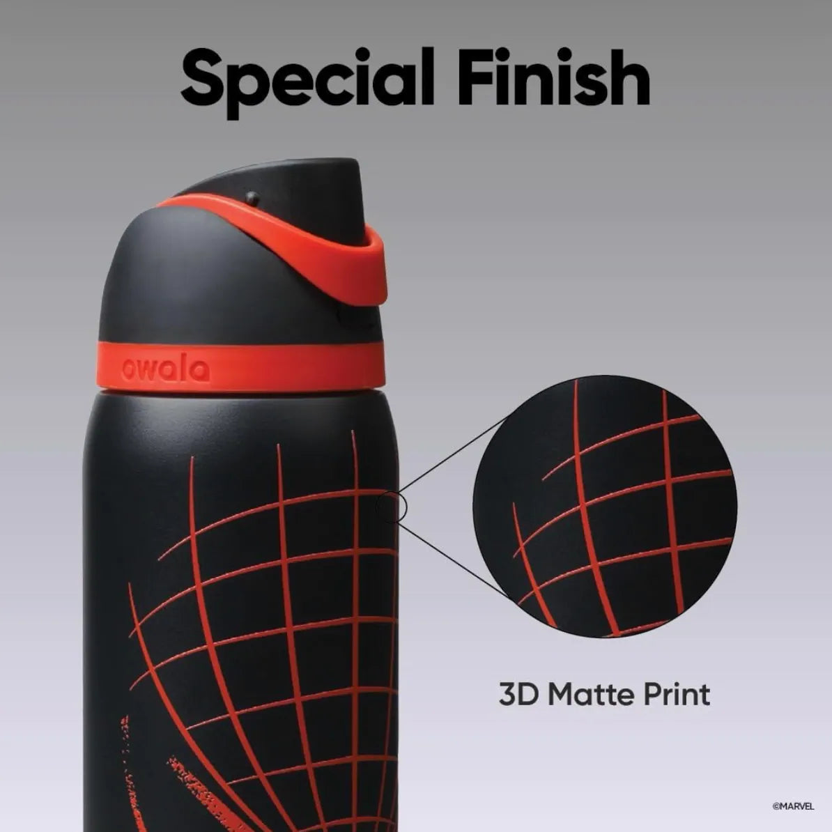 Owala Stainless Steel FreeSip Leak-proof | Spider-Man Night Watch | 24-32oz | 710-950ml