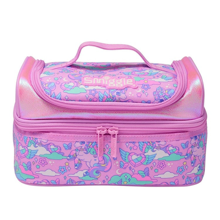 Smiggle Lunch Bag | Pink Unicorn | 25.5×19.5×8cm