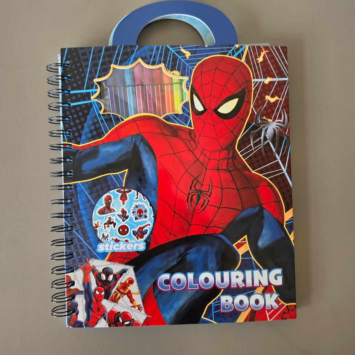 Spider-Man Colouring Book Set with Markers & Stickers | A4 | 3+