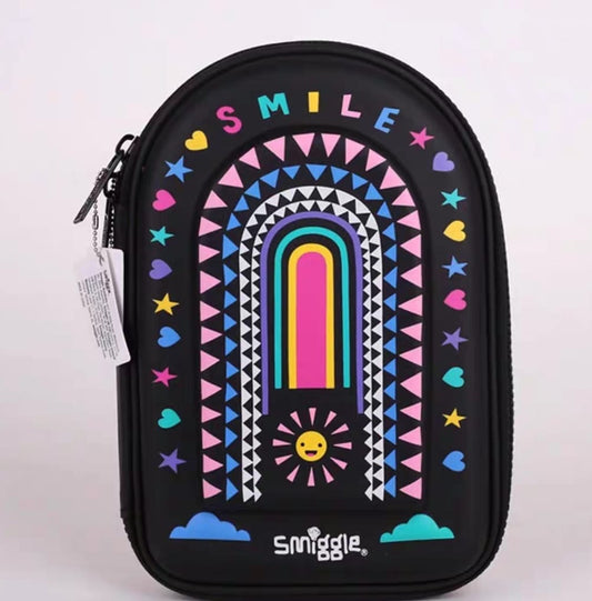 Smiggle New Rainbow Colorful Pen Box Pen Bag