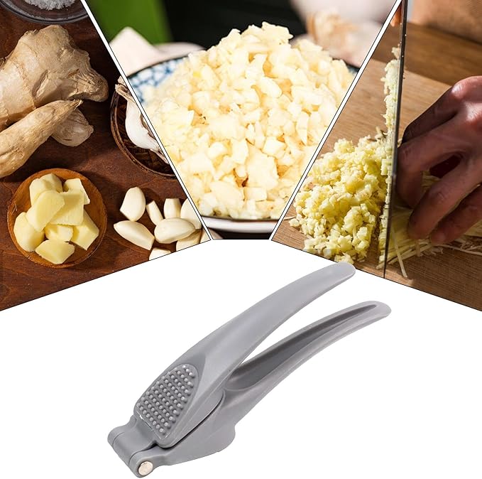 Garlic Mincer Tool Manual Crusher Squeezer White