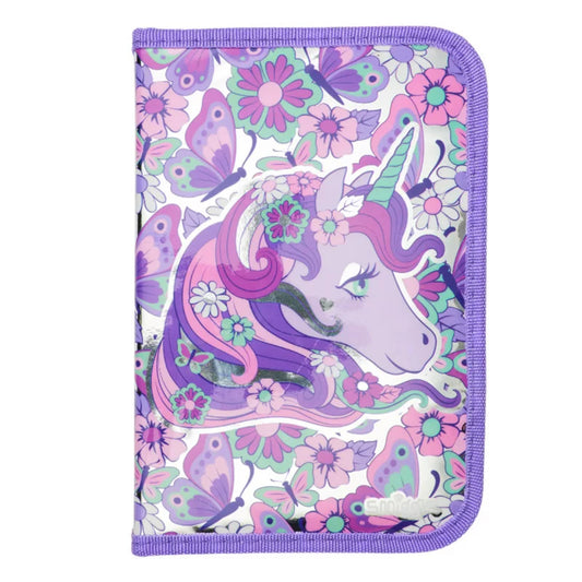 Unicorn Smiggle Pencil Case with pancils
