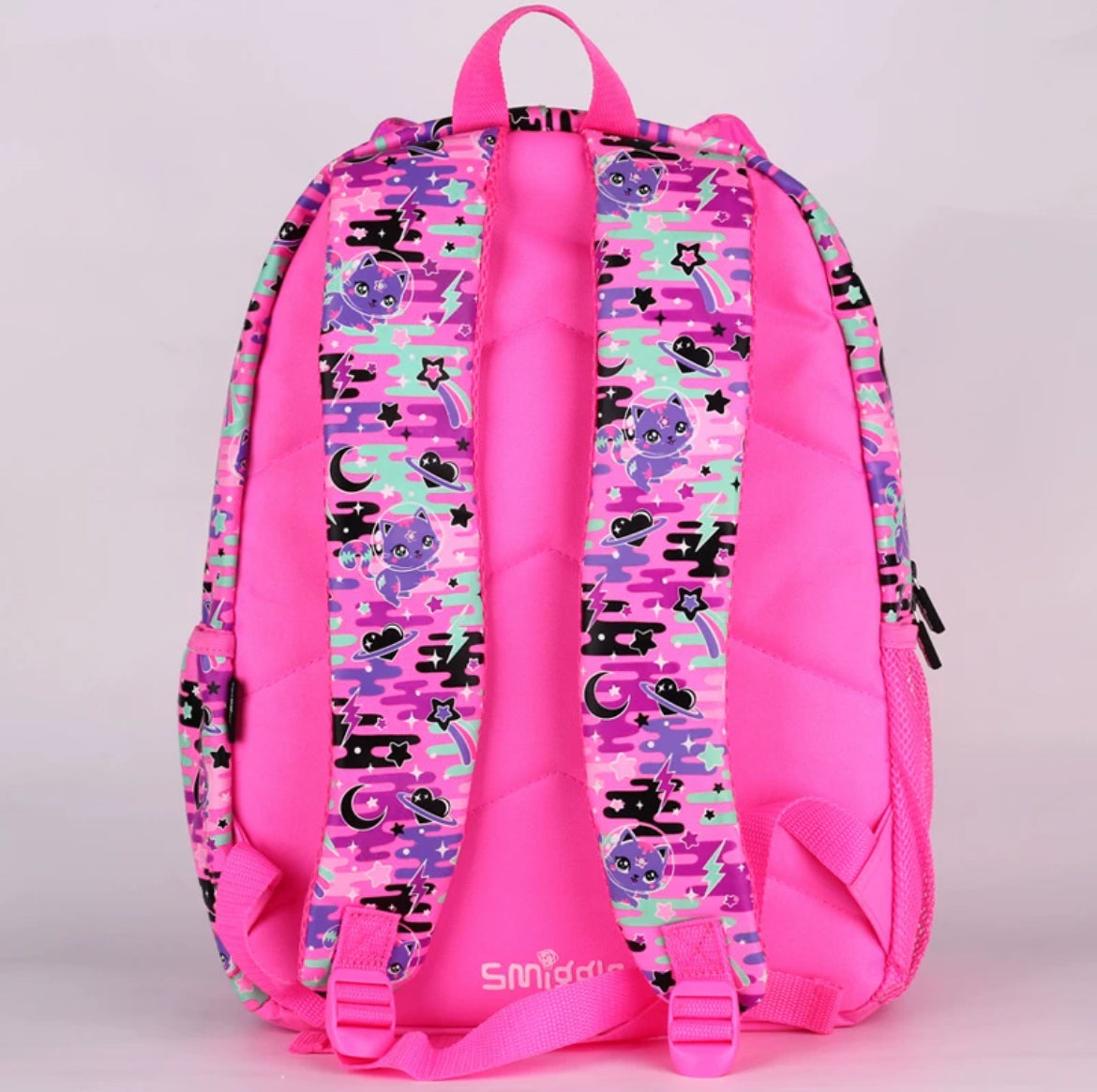 Smiggle Original Schoolbag Girls Shoulder Backpack Cat Kawaii 43cm