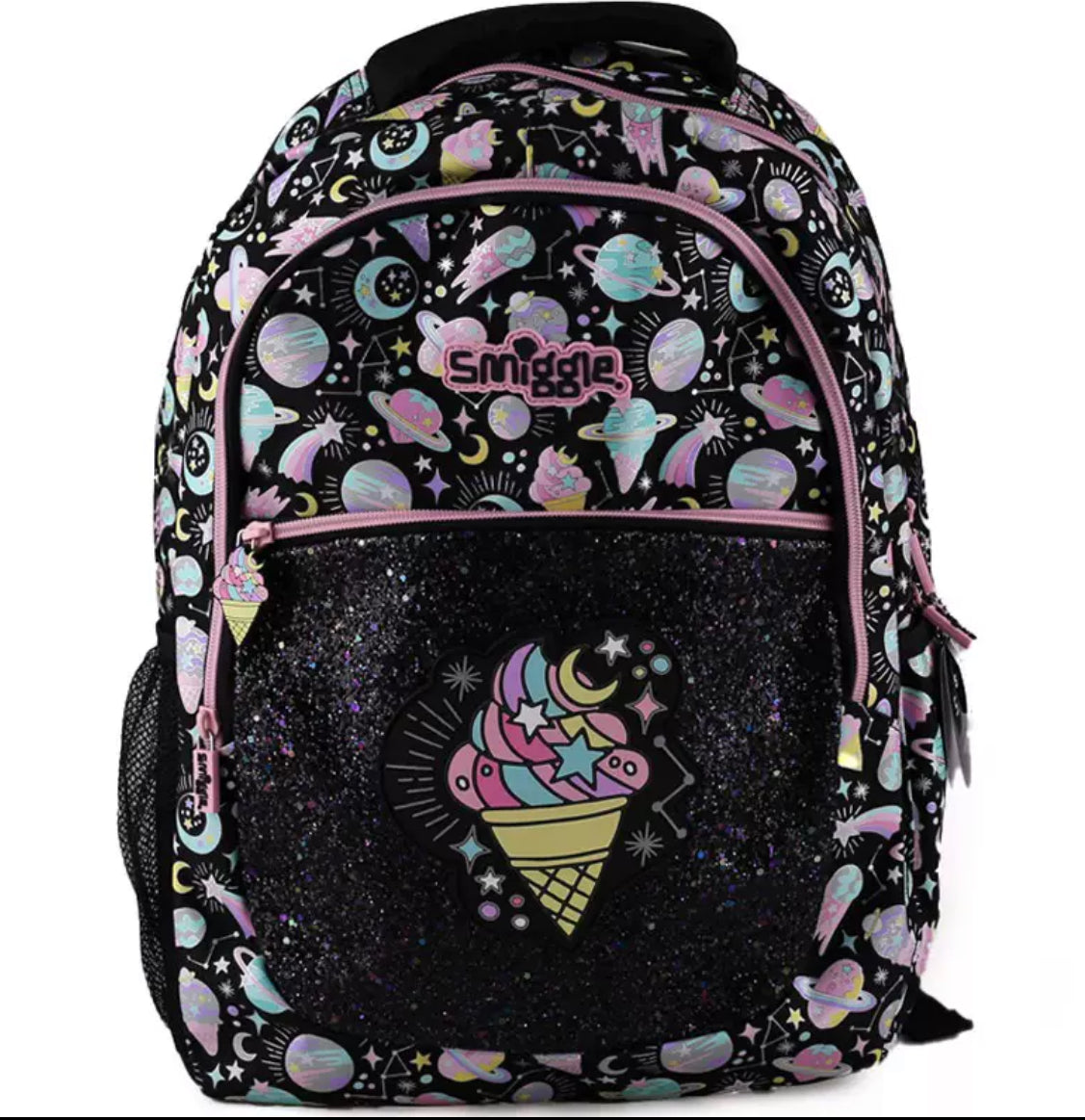 Smiggle Wonder  Backpack School Bags High Quality For Girls with Ice Cream Design 43cm