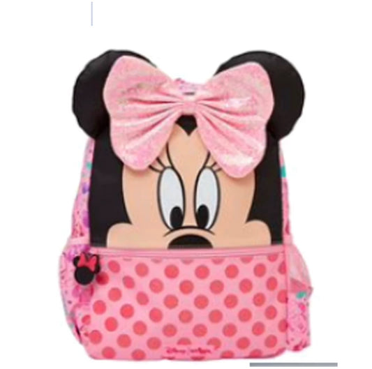 Original Disney Schoolbag Cartoon Minnie Mouse Backpack 43cm