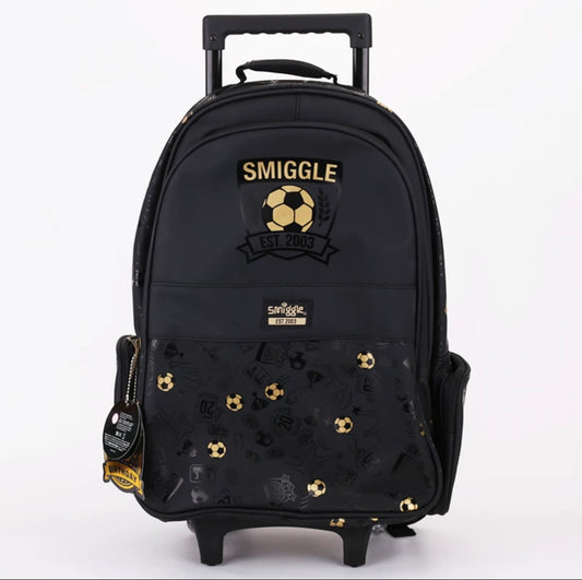 Smiggle Backpack With Wheels Football Design
