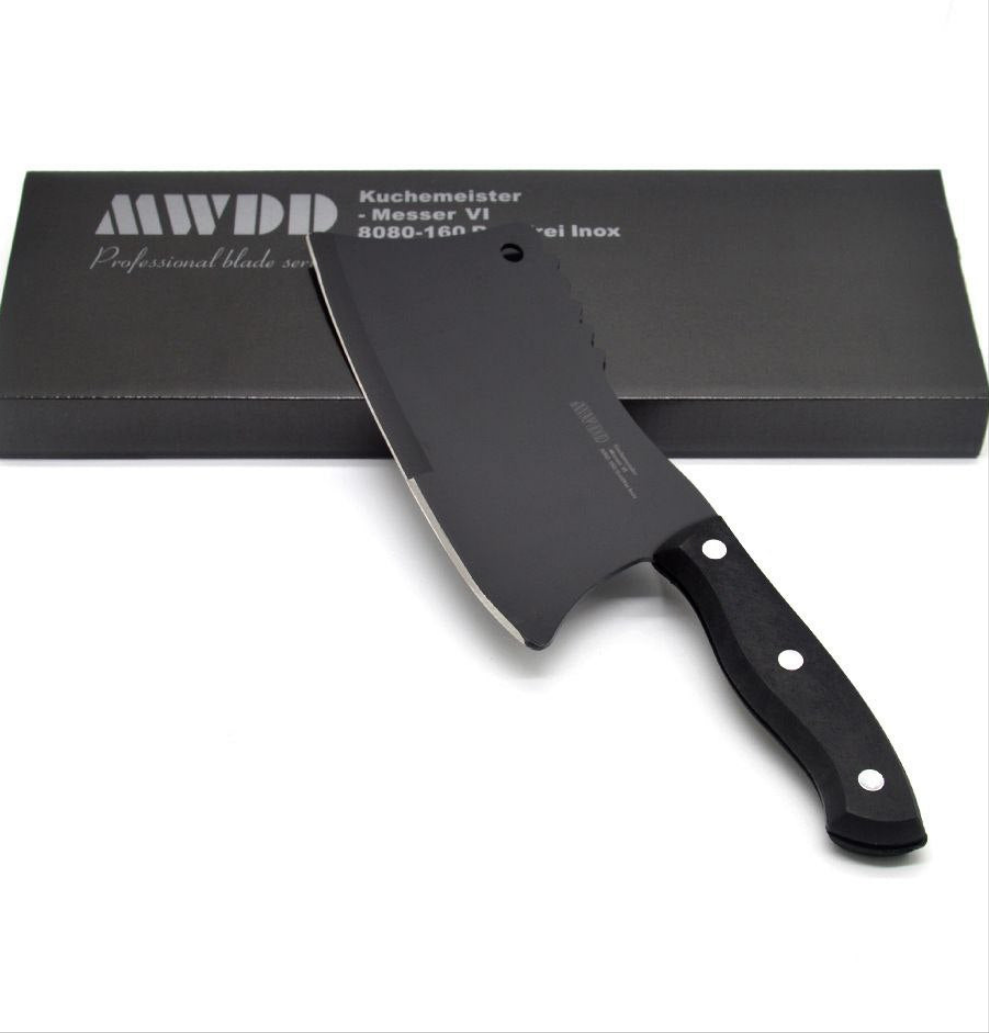 Meat Cleaver, 7.5 inch Stainless Steel Bone Chopping Knife Vegetables Slicing Meat Cleaver High Hardness Kitchen Chef Knives Butcher Choppe